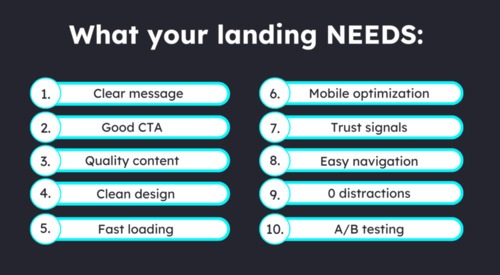 Good Landing Page Experience